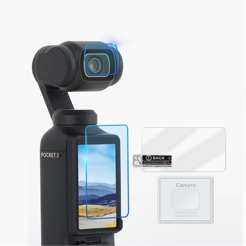 Tempered Glass Flim for DJI OSMO Pocket 4 Anti-Scratch Lens Film Screen Protector Protective  Cover for DJI Osmo Pocket 4 3