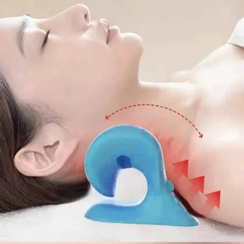 Portable Cervical Massage Pillow Gravity Trigger Point Neck Massager Pillow For Neck Correction Cervical Support Home Use