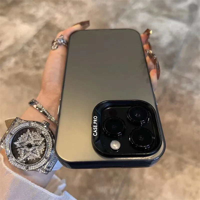 Luxury Matte Phone Case For iPhone 11 12 13 14 15 16 Pro 17 Max Plus 17 Air  Shockproof Back Bumper Cases Cover