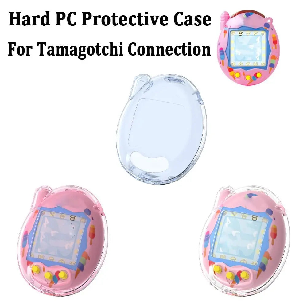 Transparent Protective Case Dustproof Crystal PC Hard Shell Anti-Scratch Full Coverage Clear Cover for Tamagotchi Connection