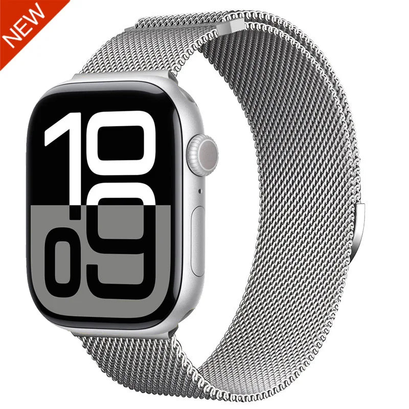 Milanese Strap for Apple Watch 44mm 40mm 45mm 41mm 46mm 42mm 38 49mm Metal Bracelet iWatch Series 11 10 Ultra 9 8 7 6 5 SE3 band