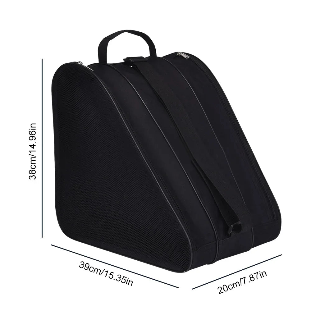 TINSOL New 1PC Portable Roller Skates Bag Ice Skating Bag Large Capacity Breathable Kids Inline Skates Bag Skates Storage Bag