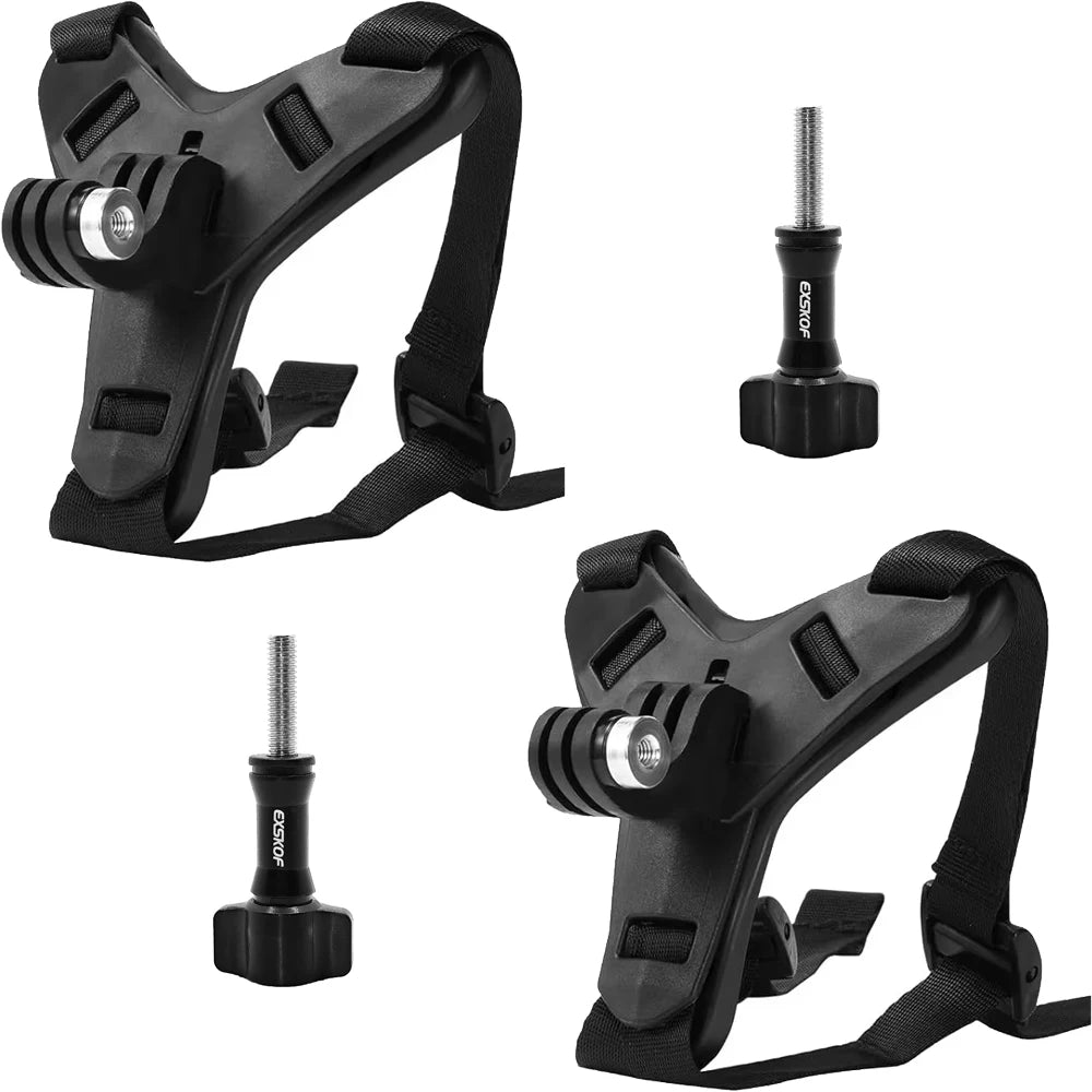 Motorcycle Helmet Strap Chin Mount For Gopro Hero 13 12 11 10 9 8 SJCAM AKASO Action Camera Mount Full Face Holder Accessories