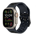Silicone Strap For Apple Watch Band Ultra 3/2 49mm 11 10 9 8 7 46mm 45mm Breathable two-color Bracelet iWatch 6 5 4 SE 44mm Belt