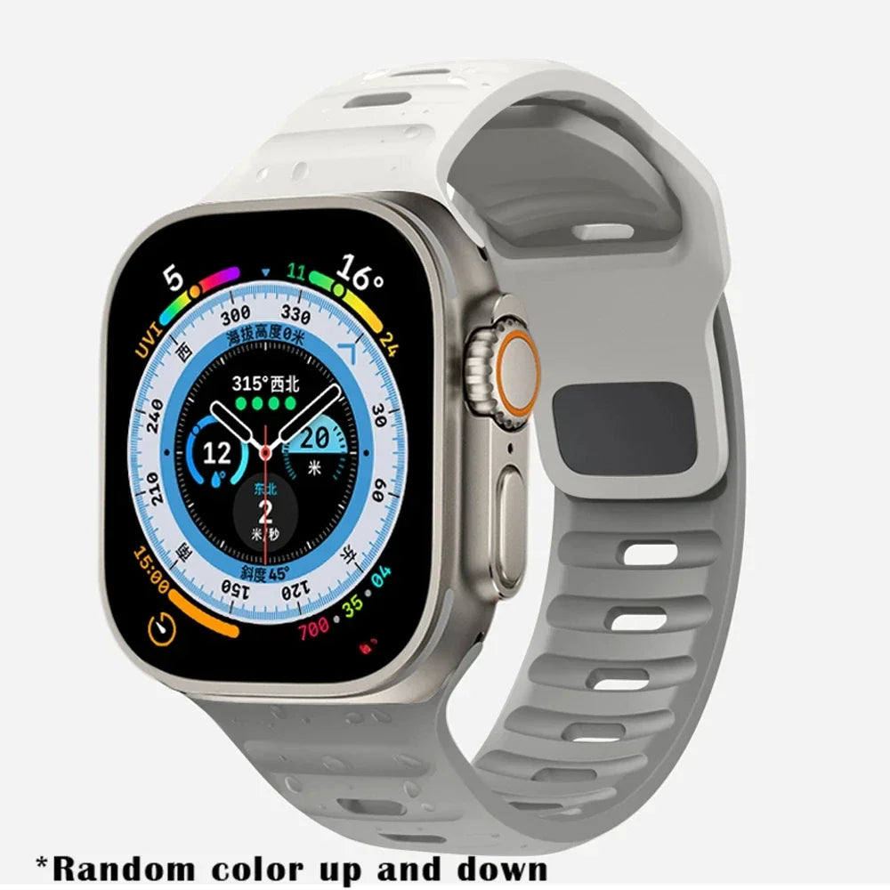 Soft Silicone Strap For Apple Watch 8 7 3 5 6 SE 4 Ultra 2 49mm for iWatch 45mm 41mm 44mm 40mm 42mm 38 Luminous Bracelet correa
