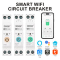 Tuya WIFI Smart Circuit Breaker 1P+N Over-Voltage/Current/Power Protector Under Voltage Protection Voice Remote Control Switch
