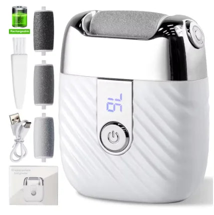 Electric Heel Callus Remover Rechargeable – Wireless Foot Scrubber for Dry Skin Removal, for Men & Women Use