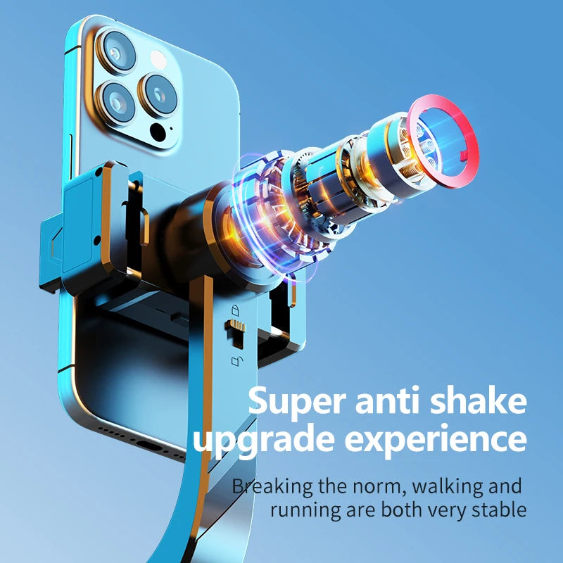 FANGTUOSI Handheld Gimbal Stabilizer 360° Rotation Estabilizador Anti Shake Selfie Stick Fill Light For Phone Stabilizer Tripod