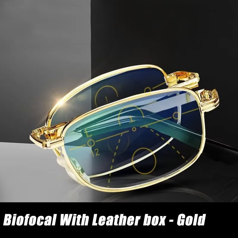 Women Men New Fashion Antifatigue Vision Care Eyeglasses Reading Glasses Anti-Blue Light Foldable Present Glasses box