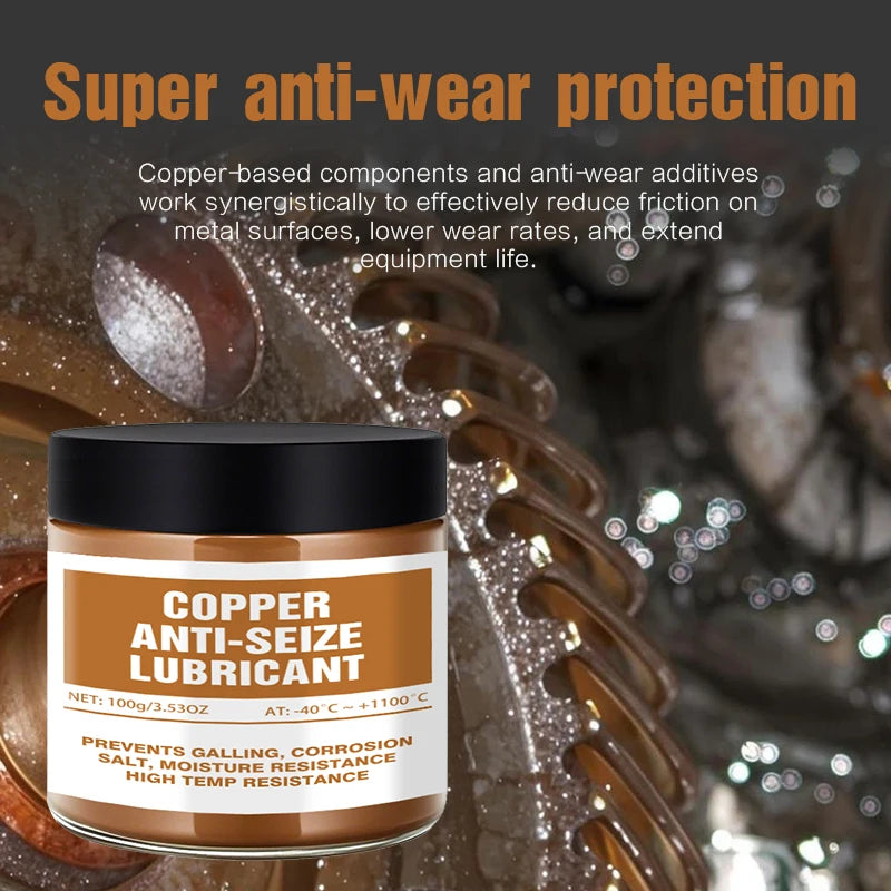 100ml Copper Grease Anti Seize Copper Thread Grease Anti Bite Agent Automotive Maintenance Repair Tool ﻿For Car Brake