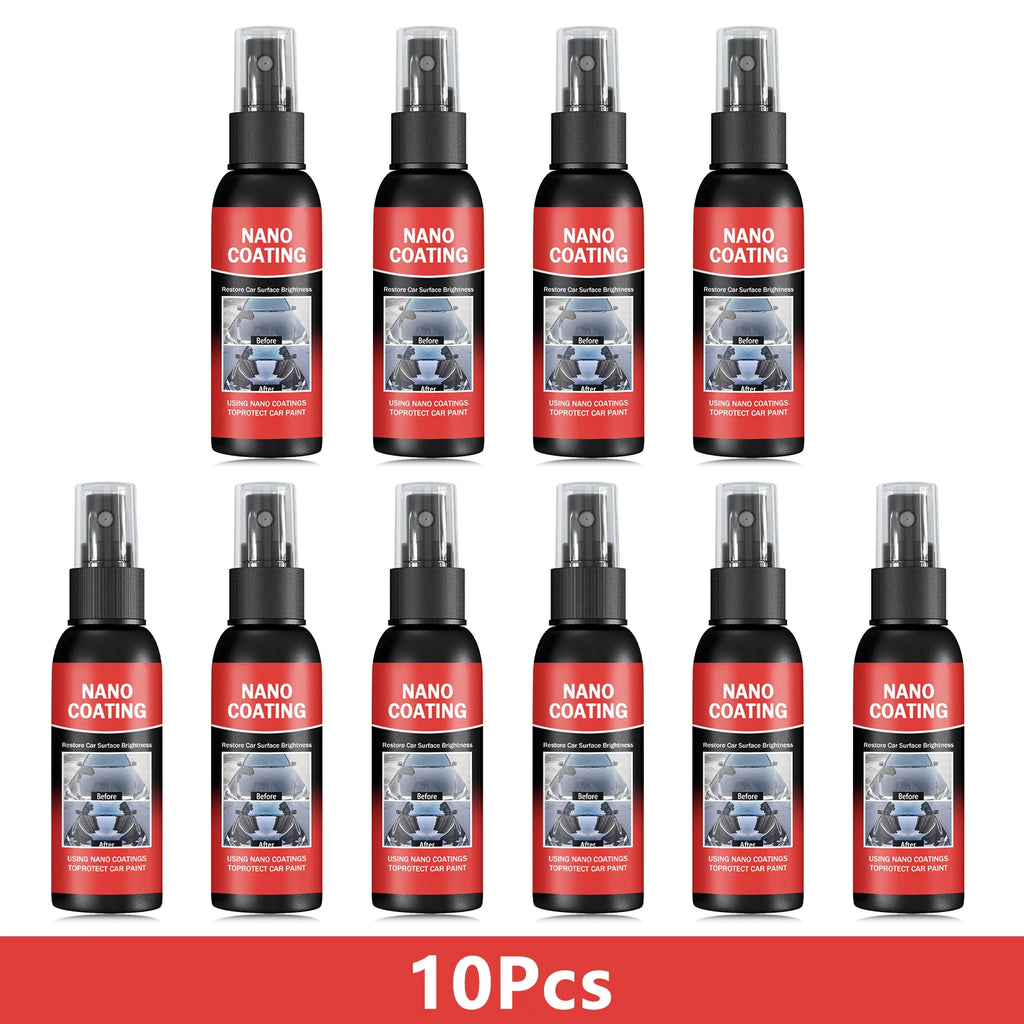 Car Nano Coating Brightening Cars Paint Kit - Professional Auto Polishing Tool, High Gloss Car Paint Scratch Repair Protection