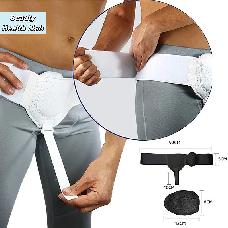 【1PC Hernia Belt Truss For Inguinal Sports Hernia Support Pain Relief Recovery Strap Breathable Hernia Belts】