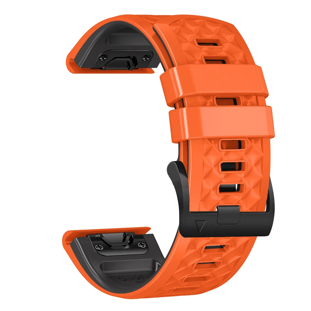 26mm 22mm Watch Strap Bracelet For Garmin Fenix 7X 7 6X 6 Pro 5X Plus 3HR 955 945 Wristband Epix Gen 2 MK2i Tactix Silicone Band