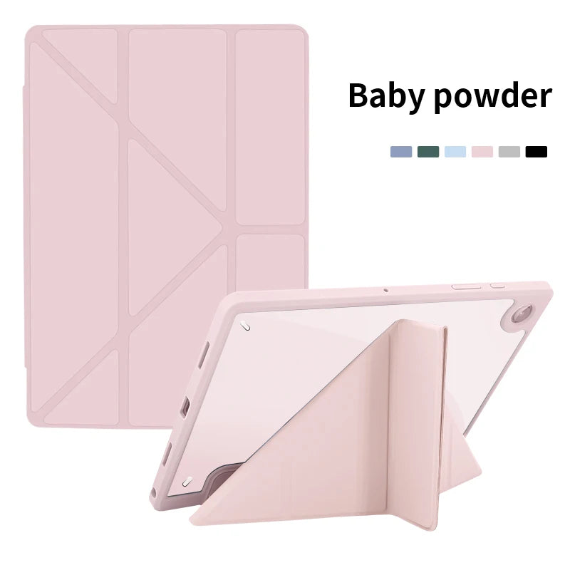 Multi-fold Smart Cover For Samsung Tab A11 A9 Plus 11 Case Galaxy Tab S10 S9 S7 FE S8 Plus 10.9 11 13.1 12.4  S6 lite 10.4 Funda
