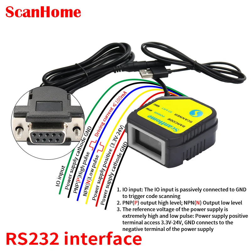 Embedded Barcode Scanner BarCode Reader Code Reader Fixed Mounted Code Engine Module USB 1D/2D QR PDF417 Code ScanSH-400