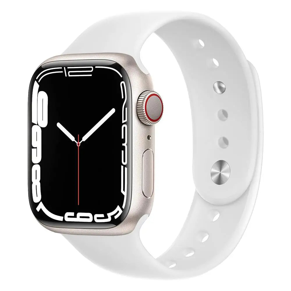 Silicone For Apple Watch Band 44mm 40mm 45mm 41mm 42mm 38mm 49mm 41 44 45 mm Bracelet IWatch Series 7 6 5 4 3 SE 8 Ultra Strap