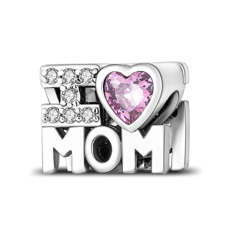 Charms Beads 925 Sterling Silver Tree of Life Peach Heart Sweet Love Charms Fit Pendants Bracelets Necklaces Women Jewelry Gift
