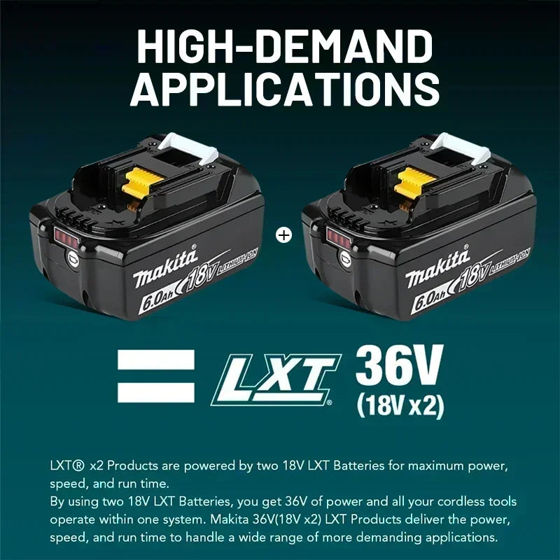 100% Genuine 18V Makita 6Ah Makita Battery BL1840 BL1830B BL1850B  Replacement Lithium Battery