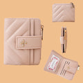 Baellerry New Short Simple Women Wallet High Quality Card Holder Buckle Zipper Coin Pocket Female Purses Small Women's Card Bag