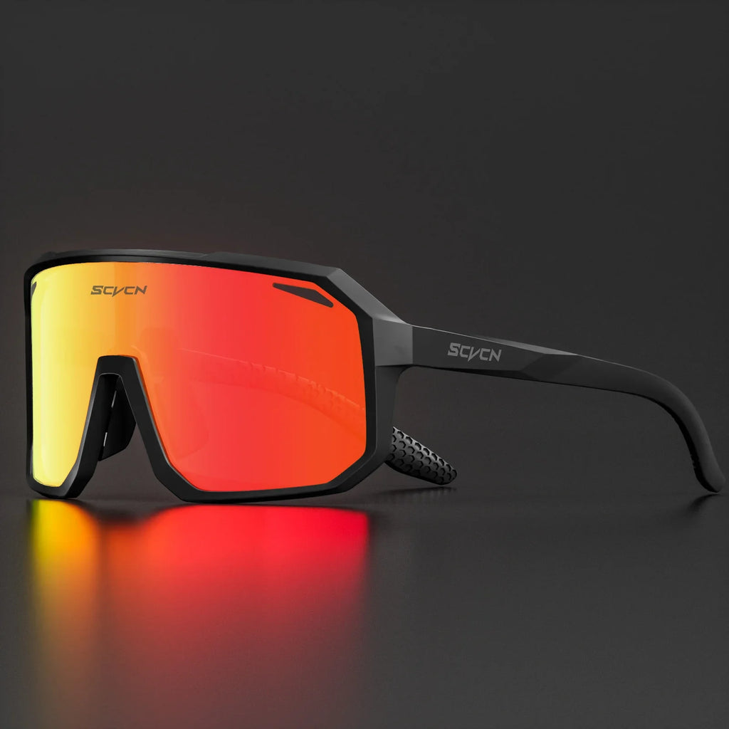 SCVCN New Cycling Sunglasses Men Road Driving Bike Glasses Outdoor Sports Mountain Climbing Women Bicycle Cycling UV400 Goggles