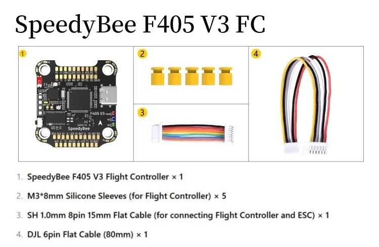 1pcs/lot NEW Speedybee F405 V4 BLS 55A BMI270 F405 V5 OX30 30x30 FC&ESC Stack 4IN1 ESC Drone Toy Accessories Flight Controller