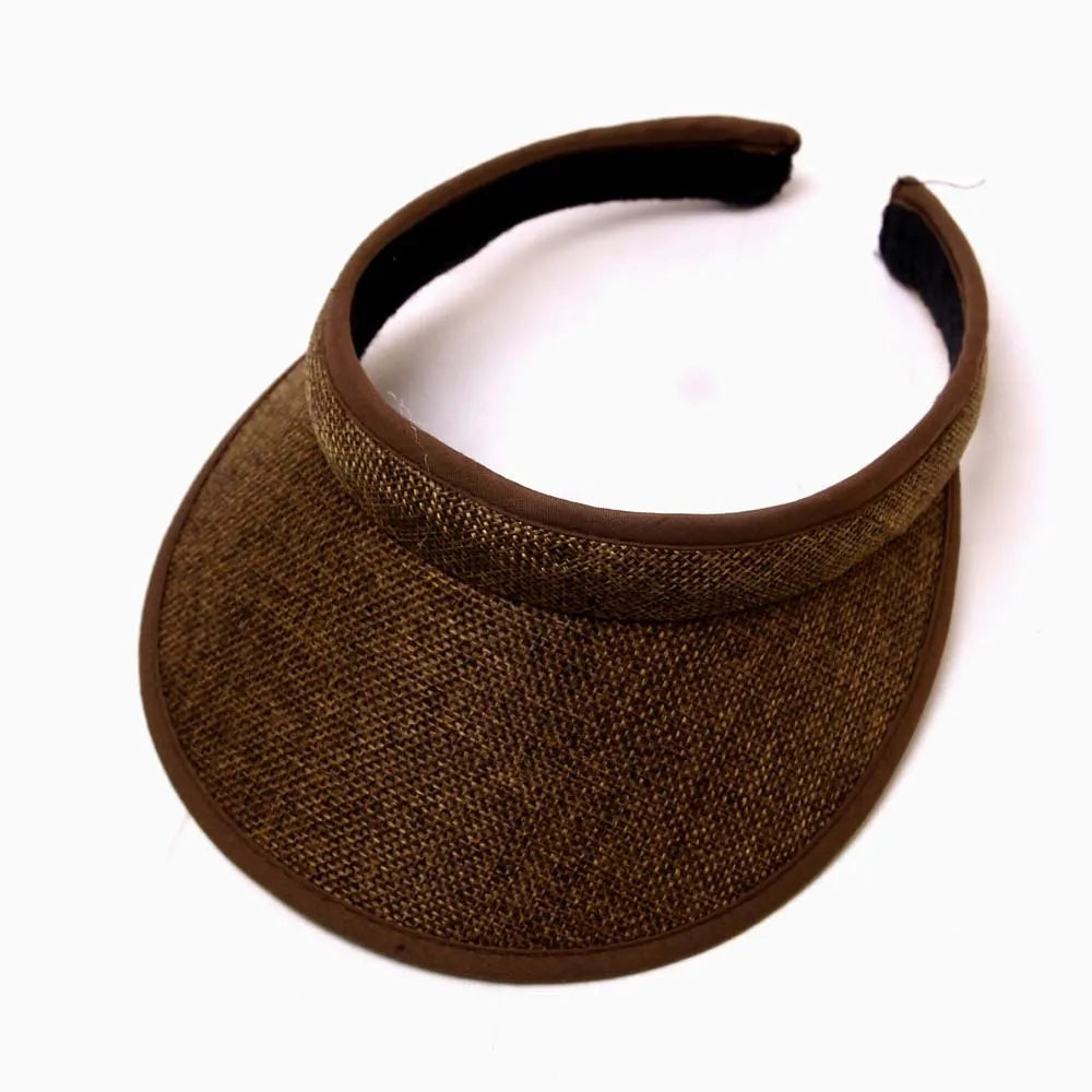 Fashion Simple Topless Hat Lady Outdoor Sunscreen UV Big Brim Sun Sports Visor Hat Running Caps Tennis Parent-child Beach Hat