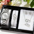 6-piece women's watch+accessory set, new fashionable watch+elegant accessories, the best choice for gift giving