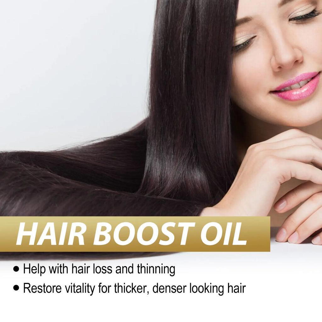 Rosemary Hair Boost Oil Strengthen Thicken Smooth Hair Improve Frizz Prevent Baldness Nourishing Scalp Repair Dense Hair Serum