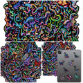 50Pcs Neon Graffiti Stickers Dinosaur Cartoon Stickers Colorful Dinosaur DIY Guitar Skateboard Water Cup Mobile Phone Stickers