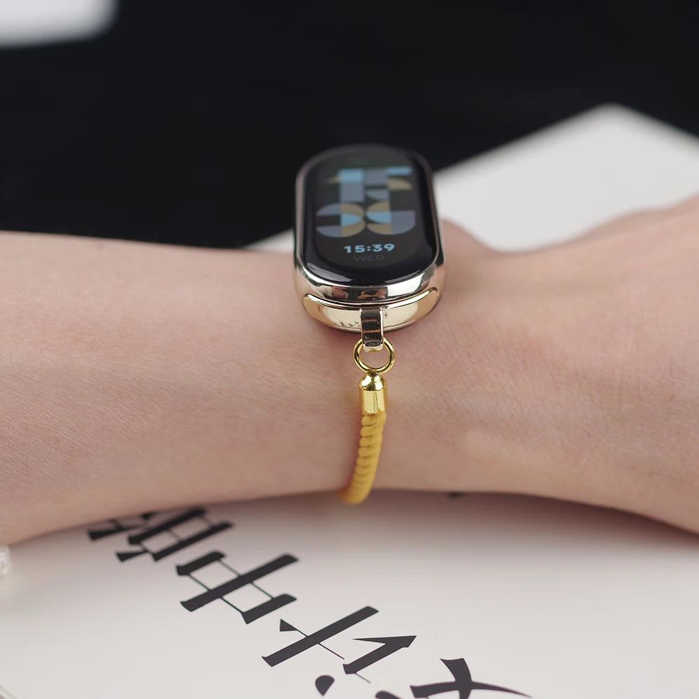 Mi Band 10 9 8 7 6 5 Strap New Design Bracelet for xiaomi Smart Band 8 NFC Wristband Twist Rope Mi 9 10 Accessories