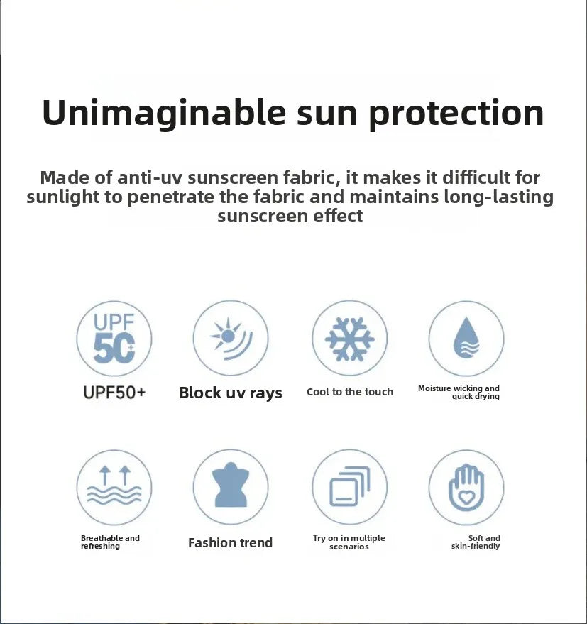 Women's Summer Cycling Driving UV-Proof Blouse Cape Breathable Sun Protection Shawl Popular New Models