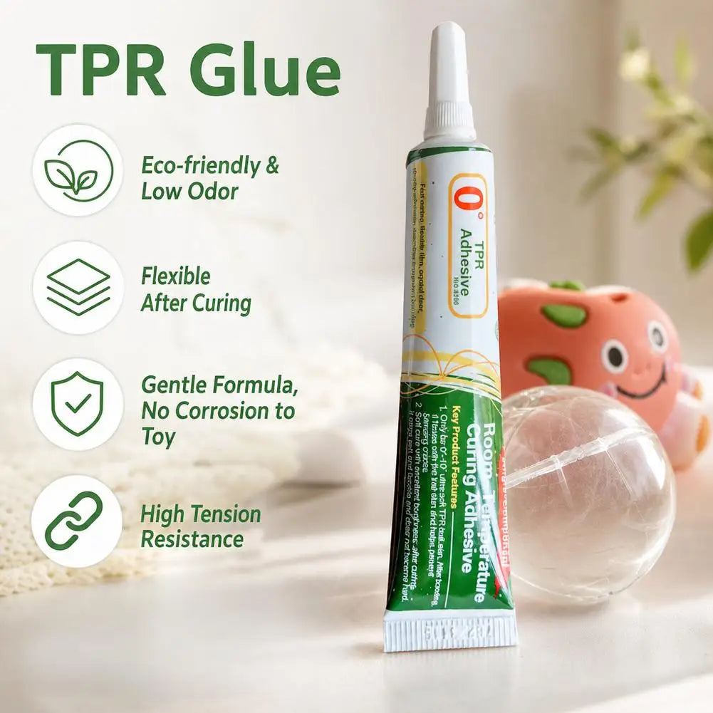 TPR Glue for Squishies Toys Room Temperature Curing Adhesive for Invisibles Toy Repairs Flexible Waterproof DIY Handcraft Studio