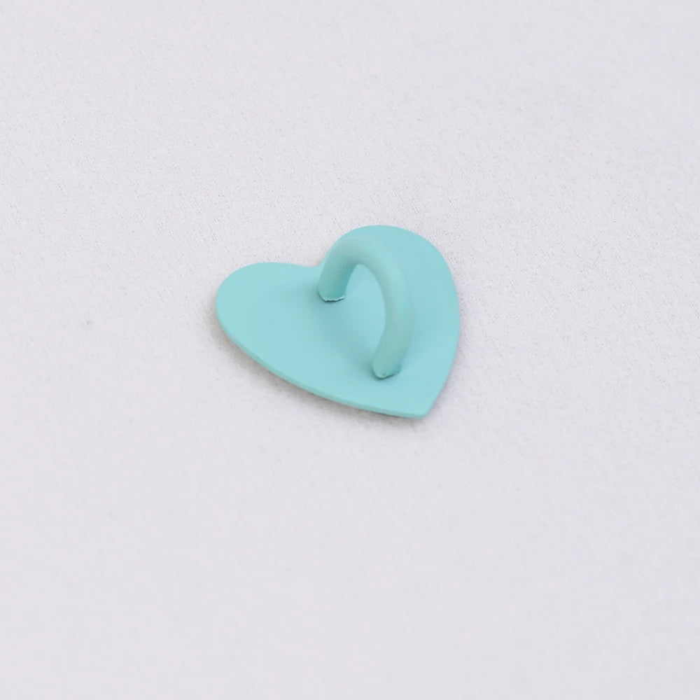 Kawaii Adhesive Metal Heart Phone HYun Holder Mobile Phone Case Finger Ring Stand Hooks Buckle Charms Clasp Accessories String