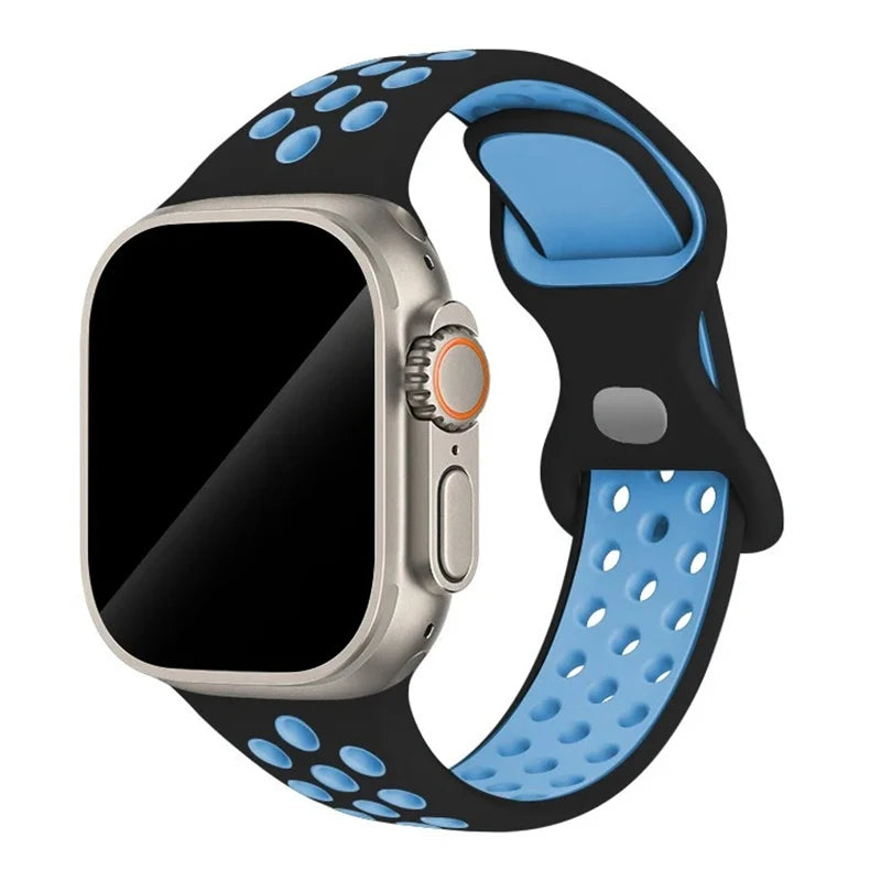Strap For Apple Watch Band 46mm 44mm 49mm 45mm 40mm 41mm 38 42mm correa Breathable bracelet iwatch series 10 8 SE 7 6 5 9 Ultra