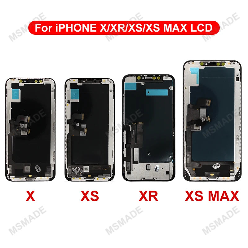 OLED For iPhone X XR XS MAX 11 11 Pro 12 Pro LCD Display With 3D Touch Screen Digitizer For iPhone 12 Mini 13 14 Plus 15 Incell