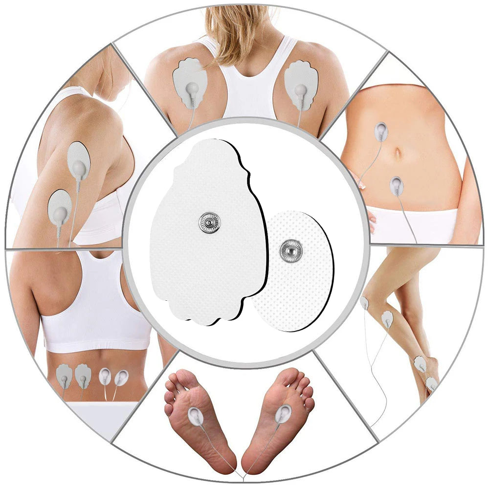 100/50PCS Electrode Pads Gel Patch For TENS Acupuncture Electrodes Pulse Digital Massager EMS Nerve Muscle Stimulator Stickers