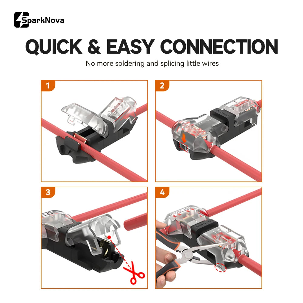 T-Type Wire Connector Set – 10 or 20 Pieces