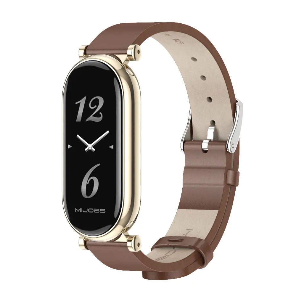 Mi Band 9 10 8 7 6 5 Strap for Xiaomi Smart Band 8 Bracelet NFC Global Version Leather Watch Band Mi 8 Wristband Miband 9 10