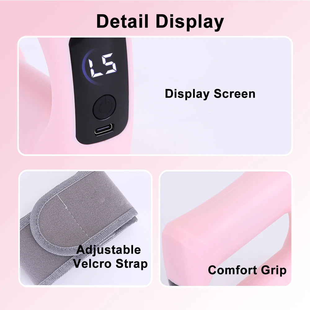 Electric Fascia Ring Body Fitness Massage Ring Vibration Body Shaping Massager Abdomen Belly Waist Deep Tissue Massage Device