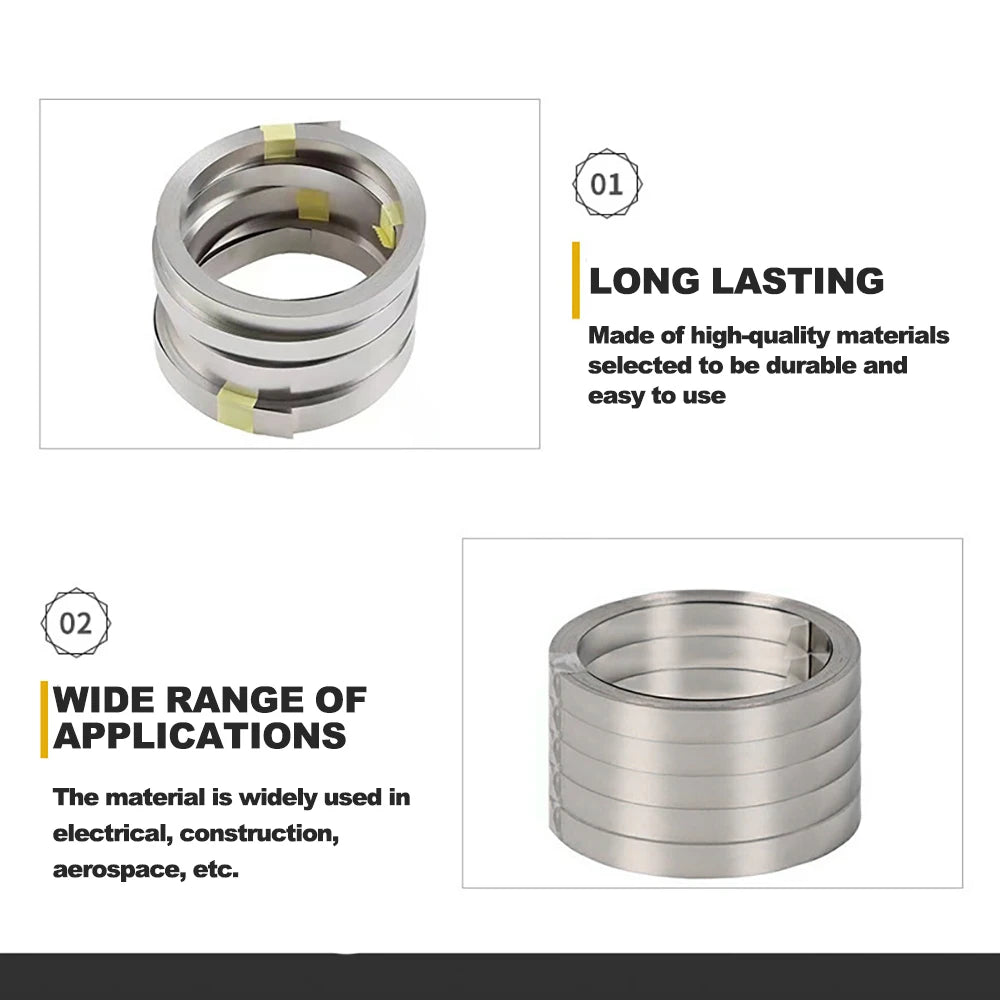 10m/Roll 18650 Li-ion Battery Nickel Plated Strip Connector 0.1mm 0.12mm 0.15mm 0.2mm Battrey Connector Spot Weld Steel Belt