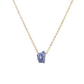 Natural Crystal Stone amethyst citrine Irregular stone agate Pendant Necklace with Stainless Steel gold Chain Gemstone Jewelry