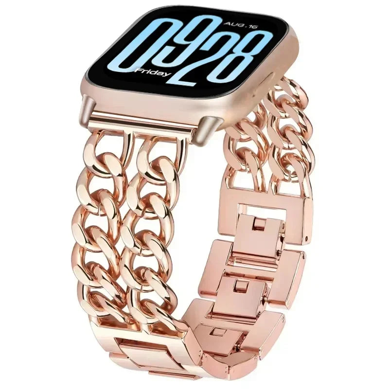 Dual Chain Stainless Steel Metal Strap 20mm 22mm for Redmi Watch 5 Lite Active Xiaomi Watch S4 Replacement Band Adjustable Men