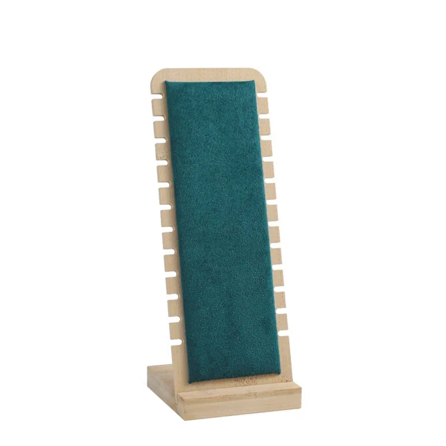 1PC, Bamboo Vertical Jewelry Necklace Display Stand, Suitable for Jewelry Display Sales and Family Necklace Display.