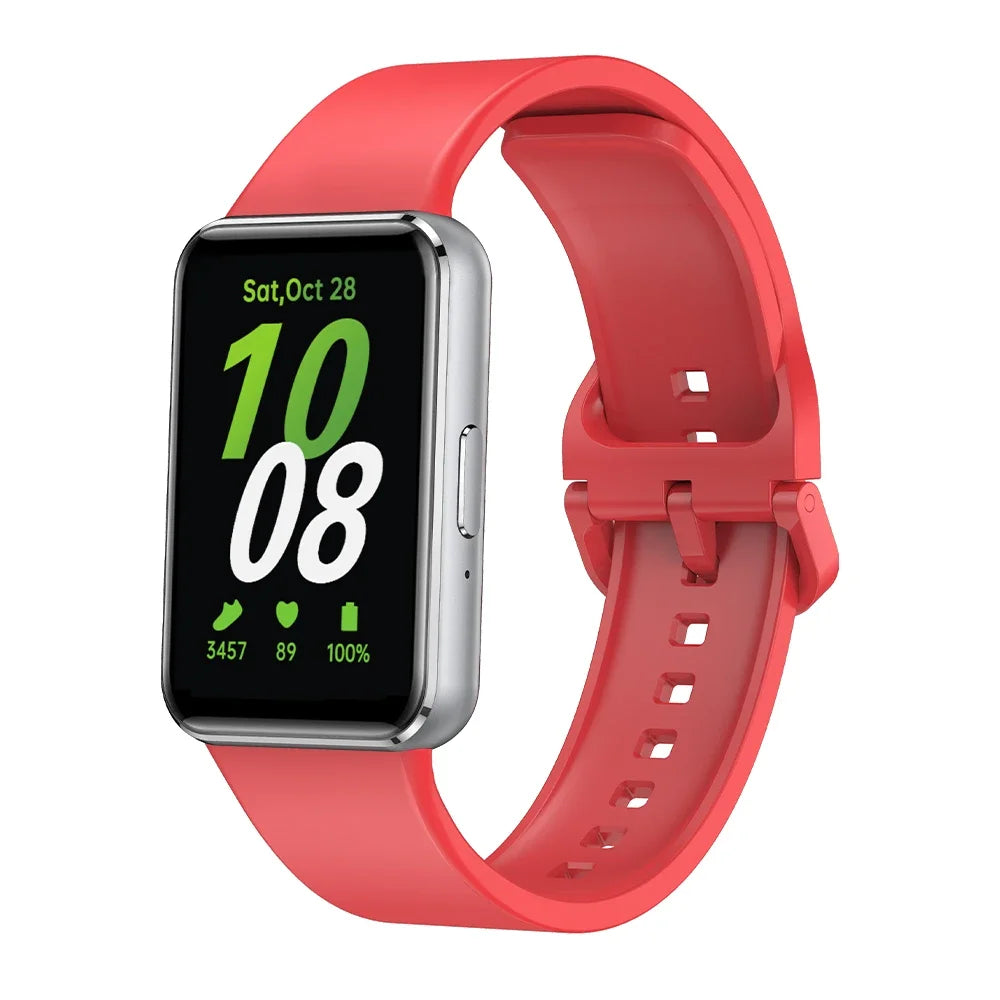 Silicone Strap For Samsung Galaxy Fit 3 Watch Bracelet Replacement Sport Watchband For Samsung Galaxy Fit3 Band Accessories
