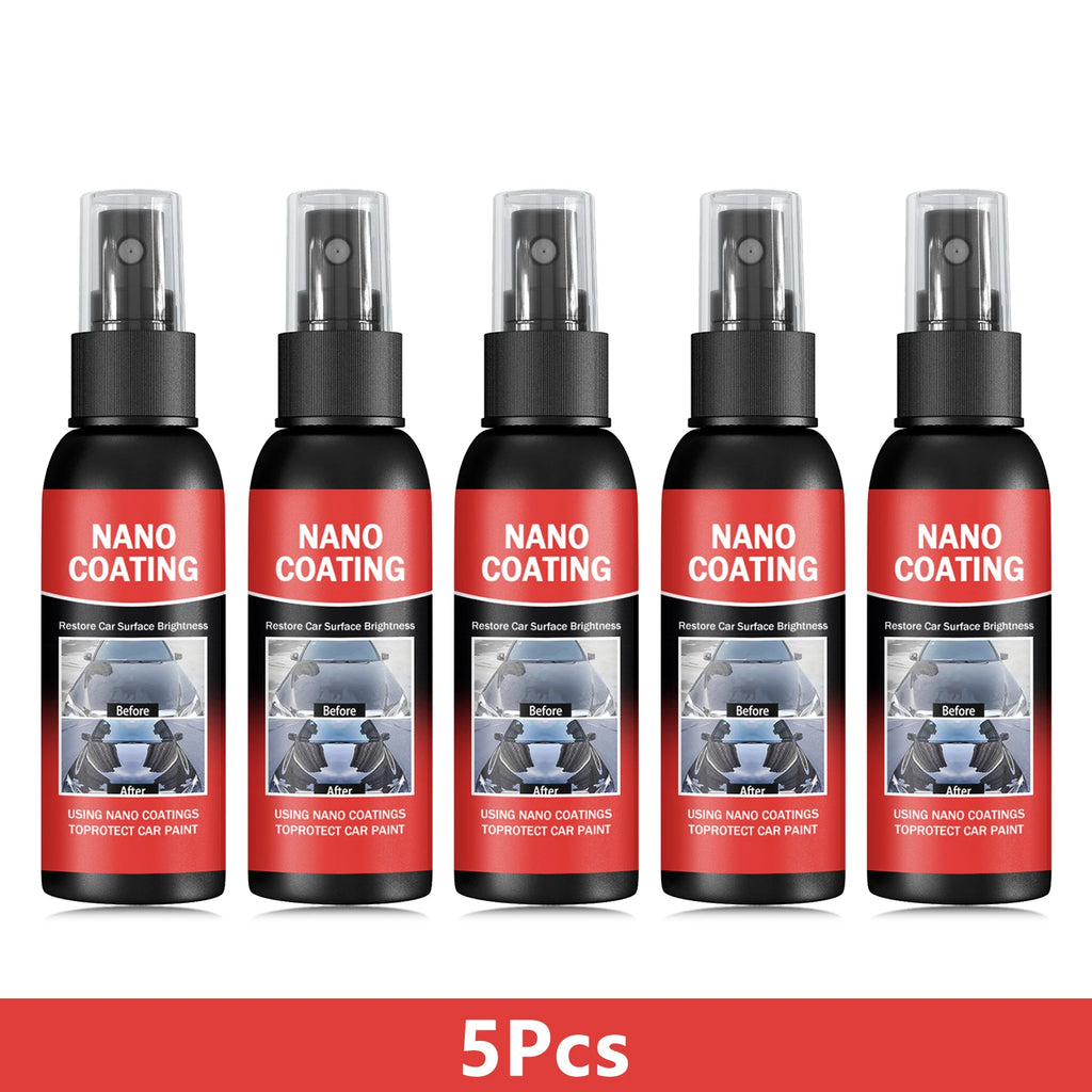 Car Nano Coating Brightening Cars Paint Kit - Professional Auto Polishing Tool, High Gloss Car Paint Scratch Repair Protection