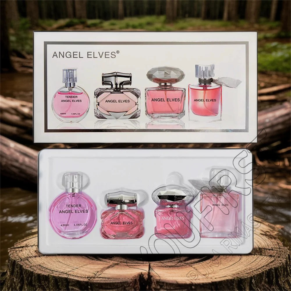 Gift Box 4Pcs Set Perfume Women 120ml Club De Nuit Perfumes De Mujer Lasting Fragrance Parfum Femme Floral Fruity Scent Spray
