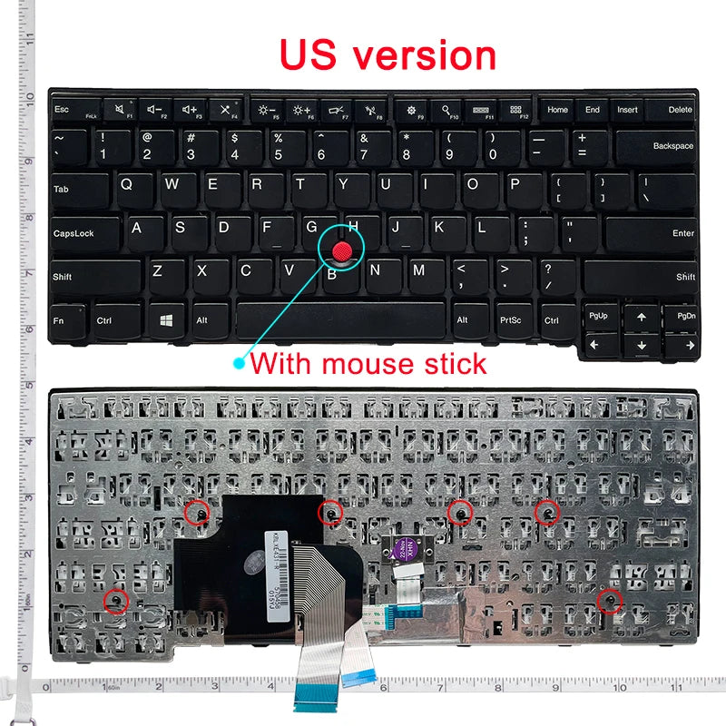 US English NEW Laptop Keyboard For Lenovo IBM Thinkpad E431 E440  L440 L450 L460 L470 T431S T440 T440P T440S T450 T450S T460