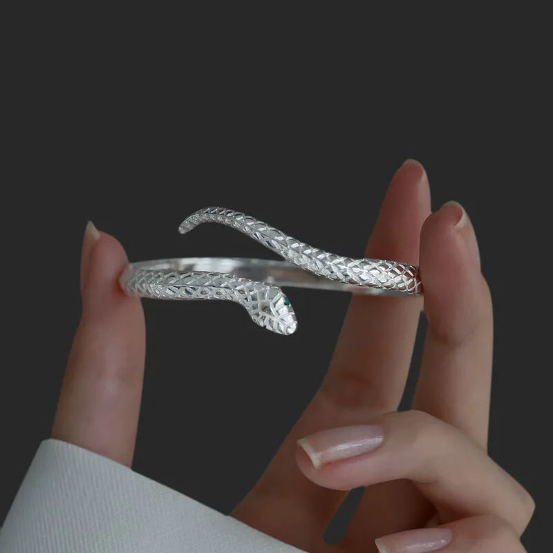 Fashion Originality Personalized Snake Open Cuff Bracelet&Bangles for Women Girl Trendy Daily Party Jewelry Friend Creative Gift