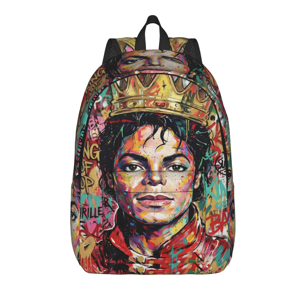 Michael Jacksons Musical Movie 2026 Casual Backpack Gift High School Business  Daypack for Men Women Laptop Canvas Bags
