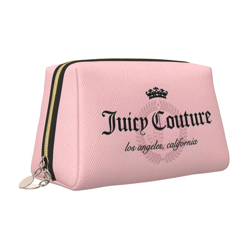 J-Juicy-C-Couture Makeup Bag Zipper Pouch Travel Cosmetic Bags Large Leather Portable Cosmetic Bag for Women